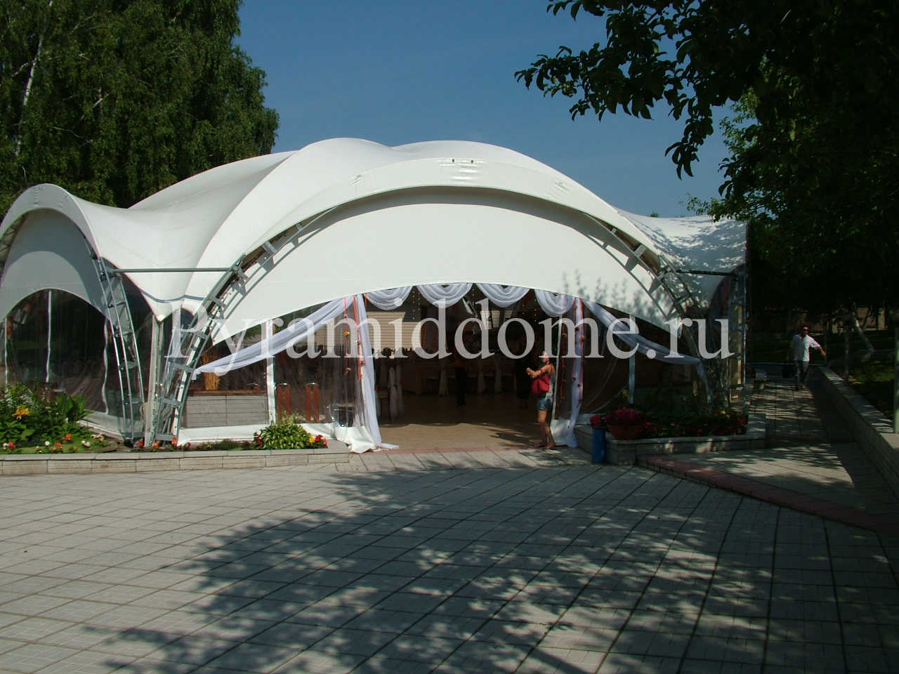 АРОЧНЫЙ ШАТЕР ГЕКСАГОНАЛЬ 20Х17 - 260 М²